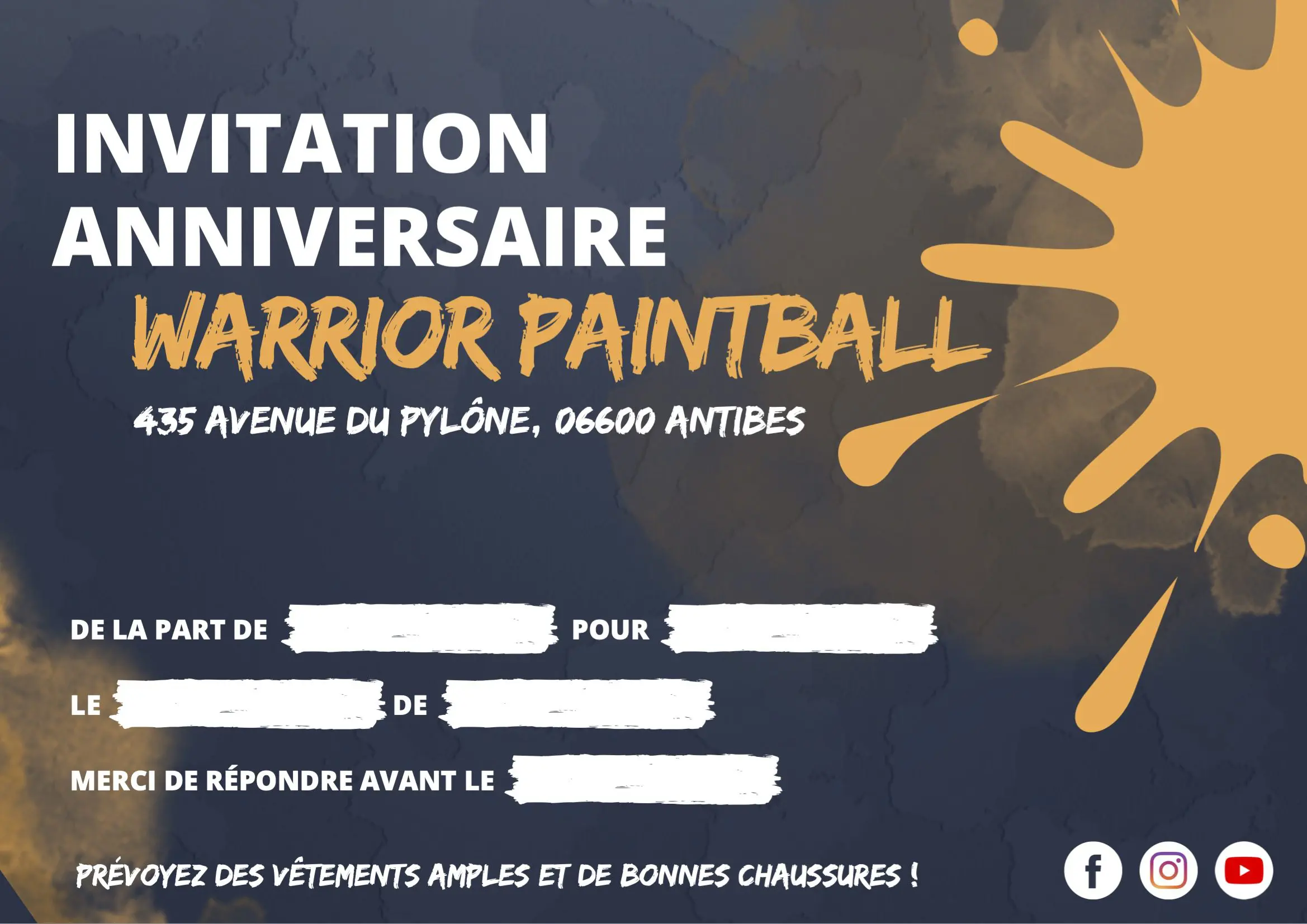 Anniversaire Paintball P1